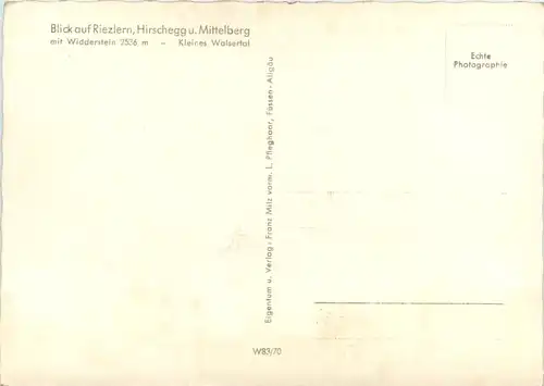 Kleinwalsertal, Blick auf Riezlern, Hirschegg u. Mittelberg -529764