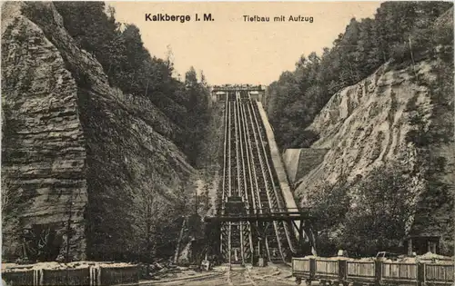 Kalkberge Mark, Tiefbau mit Aufzug -530292