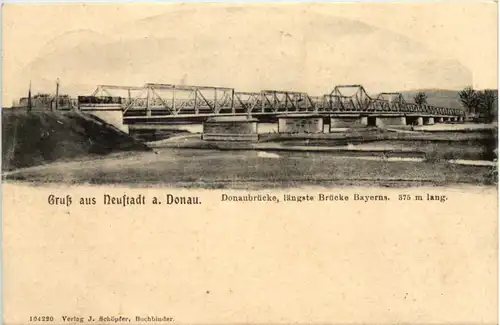 Gruss aus Neustadt a. Donau, Donaubrücke -531876