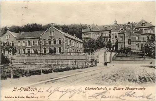 Mönchengladbach, Oberrealschule u. Höhere Töchterschule -531746