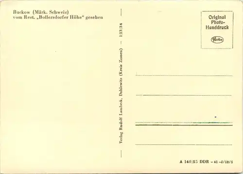 Buckow - Märkische Schweiz, vom Rest. Böllersdorfer Höhe gesehen -530084
