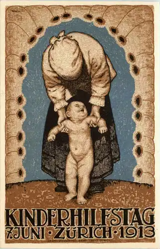 Kinderhilfstag Zürich 1913 -638974