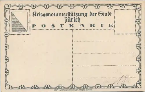 Kriegsnotunterstützung der Stadt Zürich -638884