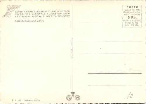 Zürich - Schweizerische Landesausstellung 1939 -638984