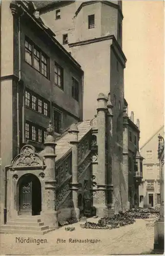 Nördlingen, Alte Rathaustreppe -530792