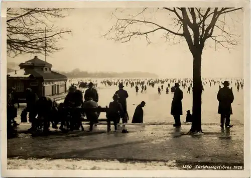 Zürich - Zürichseegefrörne 1929 -639194