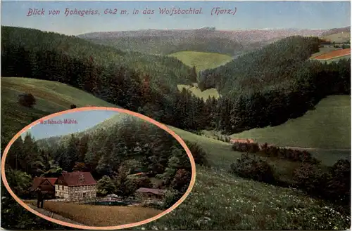 Blick von Hohegeiss in das Wolfsbachtal -530872