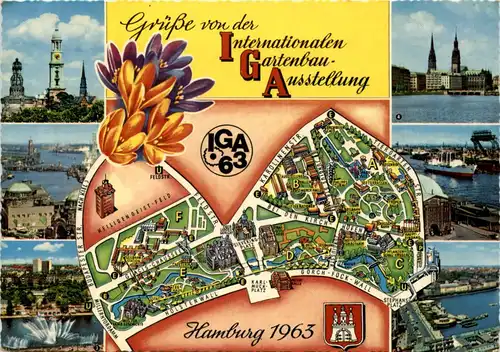 Hamburg, Grüsse von der IGA 1963 -529634