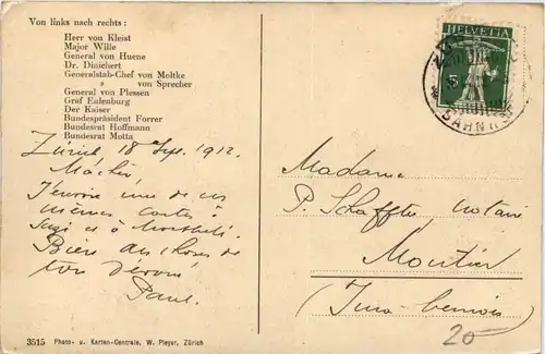 Kaiser Wilhelm II in Zürich 1912 -639064