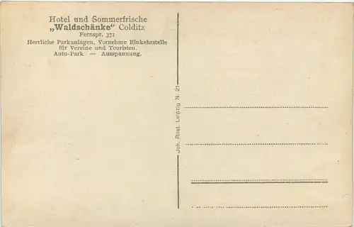 Colditz, Hotel Waldschänke -531100