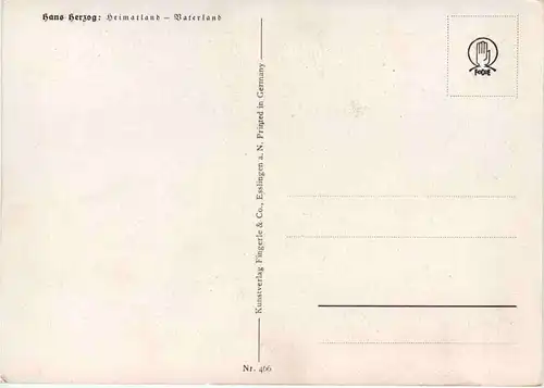 Künstlerkarte Hans Herzog - Vaterland -615670