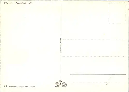 Zürich - Seegefrörni 1963 -639244