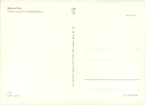 Ohrdruf, Friedensstrasse mit Krankenhaus -530924