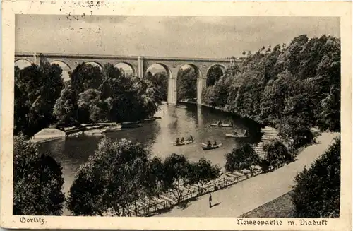 Görlitz, Neissepartie mit Viadukt -531532