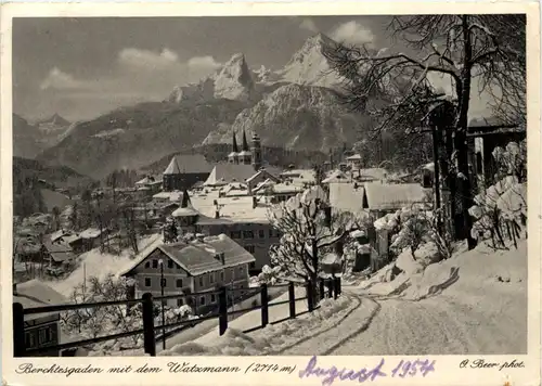 Berchtesgaden mit dem Watzmann -530114