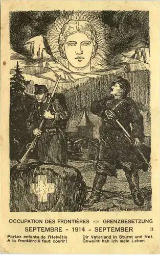 Grenzbesetzung September 1914 -639220