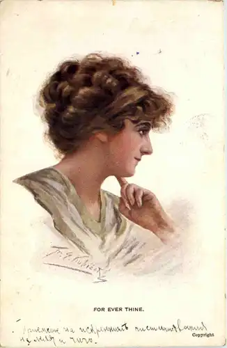 Frau - Künstlerkarte -640004