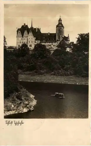 Isergebirge, Die Burg Tzschoda a.d. Talsperre Marklissa -503654