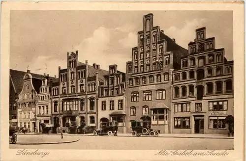 Lüneburg, Alte Giebel am Lande -530754