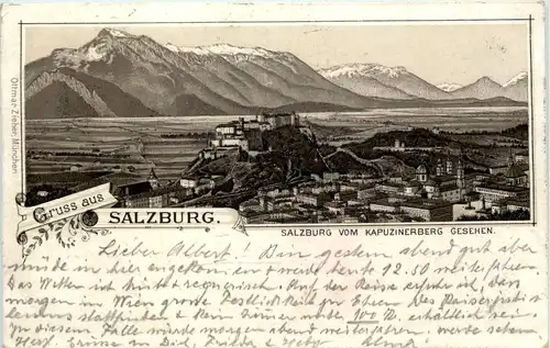 Gruss aus Salzburg - Litho -640334