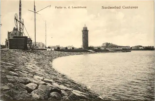 Cuxhaven, Partie m.d. Leuchtturm -530774