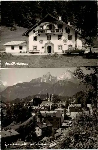 Berchtesgaden mit Watzmann u. Haus Freimann -531964