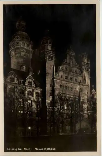 Leipzig bei Nacht, Neues Rathaus -503774