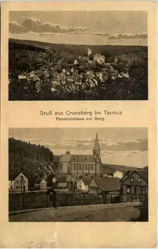 Gruss aus Cransberg im Taunus, Pensionshaus zur Burg -531898