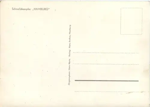 Schnelldampfer Hamburg -616706