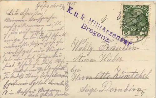 Heimatsgrüsse 1. WK - KuK Feldpost -640404