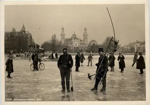 Zürich - Zürichseegefrörne 1929 -639198