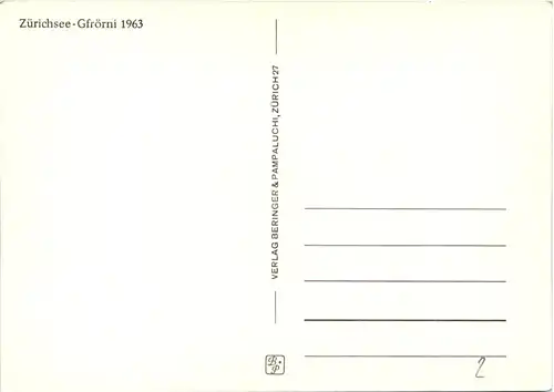 Zürich - Seegefrörni 1963 -639298