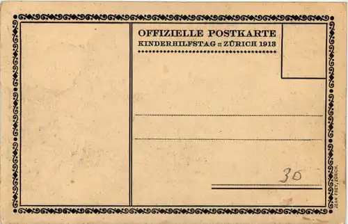 Kinderhilfstag Zürich 1913 -638976