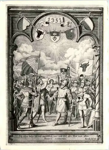 Erinnerung an Zürich Eintritt in den Schweizerbund -639498