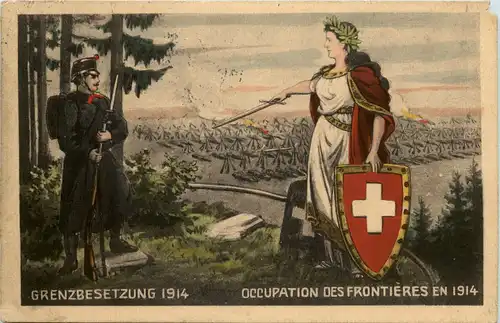 Schweiz - Grenzbesetzung 1914 -639216