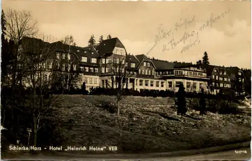 Schierke im Harz, Hotel Heinrich Heine VEB -504474