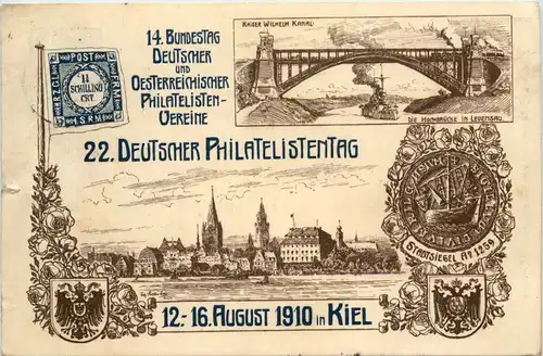 Kiel - 22. Deutscher Phillatelistentag 1910 -617386