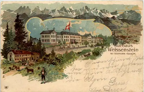 Kurhaus Weissenstein bei Solothurn - Litho -639790
