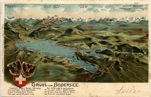 Gruss vom Bodensee - Litho -640420