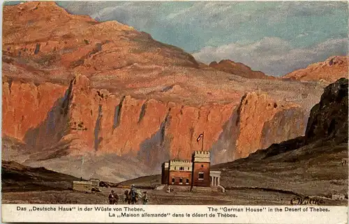 Das deutsche Haus in der Wüste von Theben - Egypt -641214