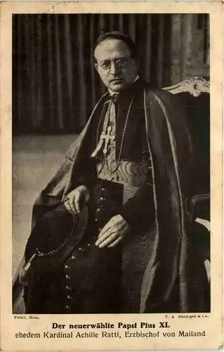 Der neugewählte Papst Pius XI -641394