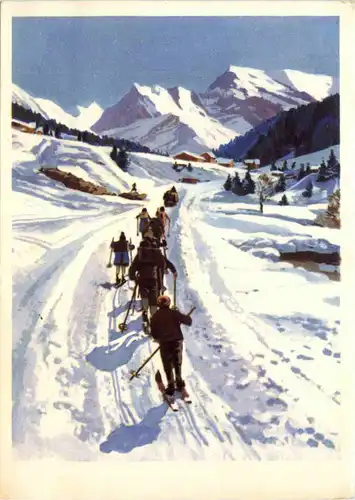 Davos - Weg zur Schule -639012