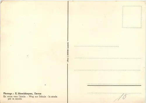 Davos - Weg zur Schule -639012