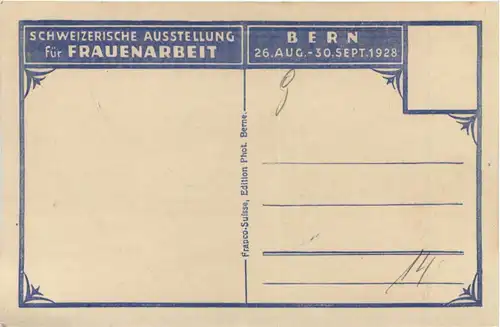 Bern - Schweizerische Ausstellung für Frauenarbeit 1928 -639072