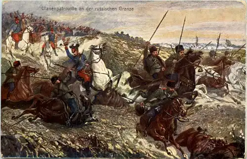 Ulanenpatrouille an der russischen Grenze -641844