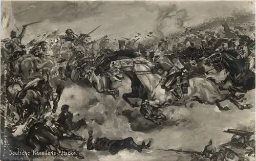 1. Weltkrieg - Deutsche Kavallerie Attacke -640490