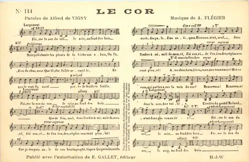 Liederkarte Le Cor -642014