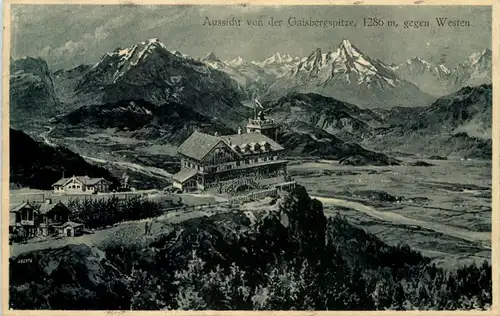 Aussicht von der Gaisbergspitze gegen Westen -505354