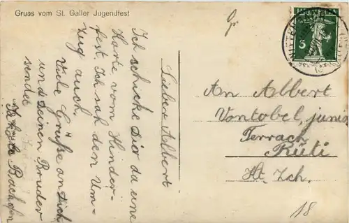 St. Gallen - Jugendfest 1914 -639472