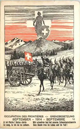 Schweiz Grenzbesetzung 1914 -639552